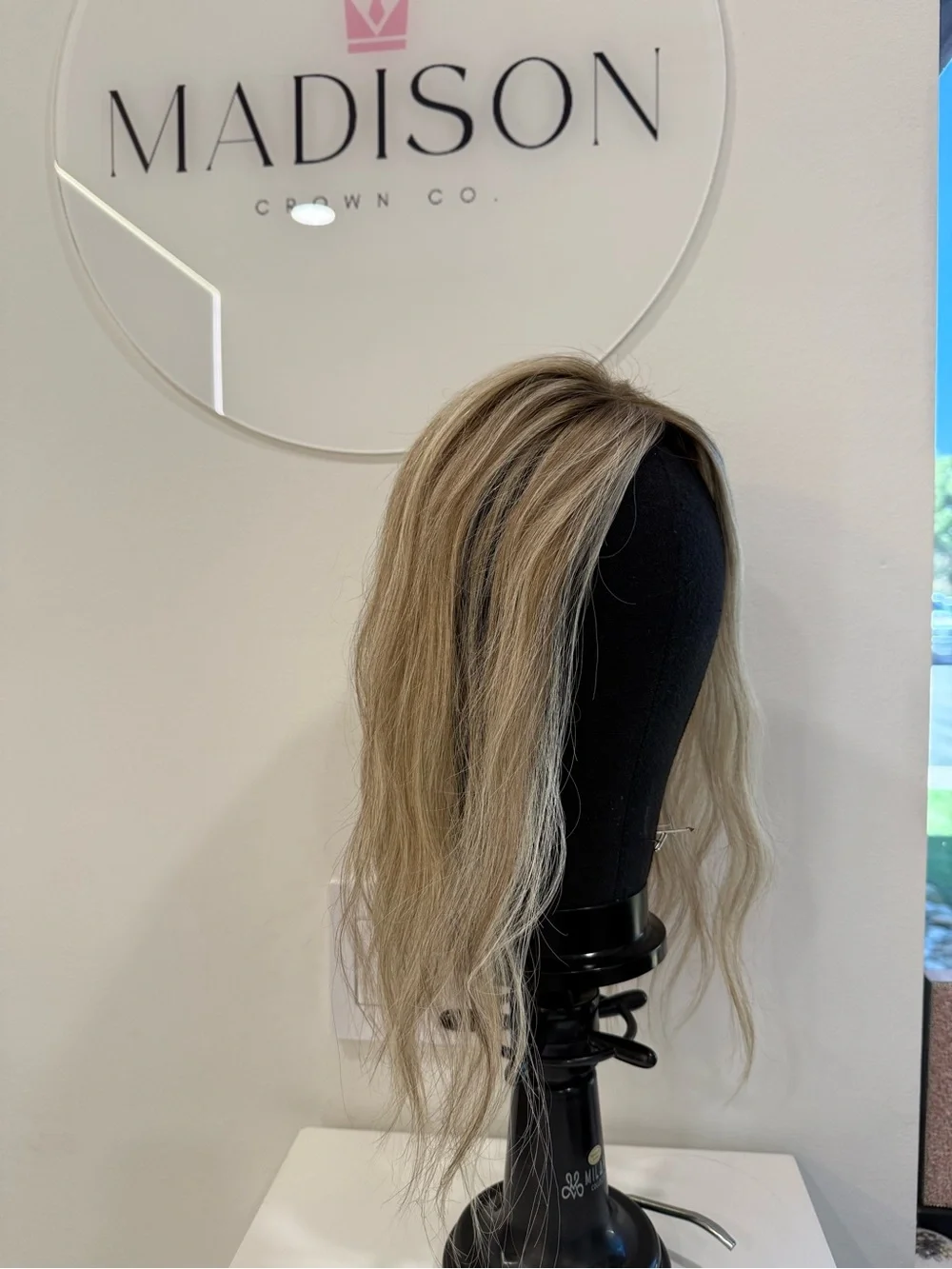Light Ash Blonde Women's Clip-In Topper - Natural-Look Hairpiece